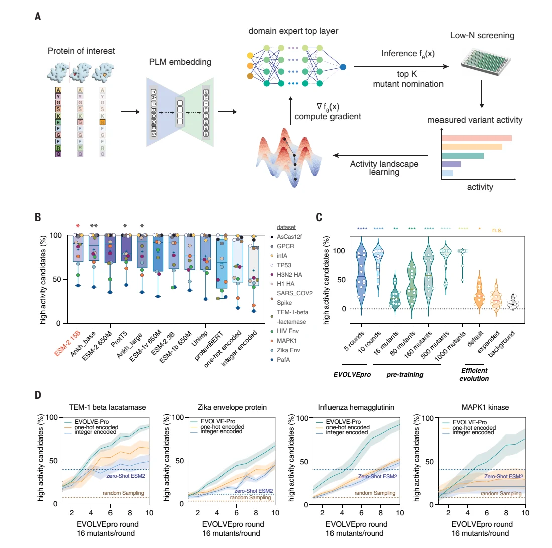 Figure 1 from Rapid in silico directed evolution by a protein language model with EVOLVEpro
