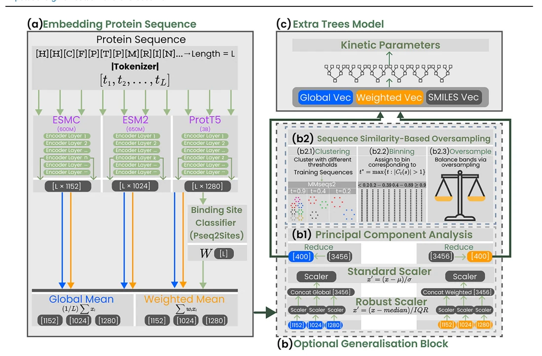 Figure 1 from KinForm: kinetics-informed feature optimised representation models for enzyme kcat and KM prediction
